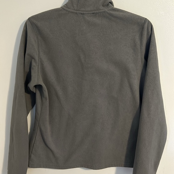 Women’s The North Face TKA 100 1/4 Zip Paisley Gray Pullover Fleece size Small - Picture 6 of 8